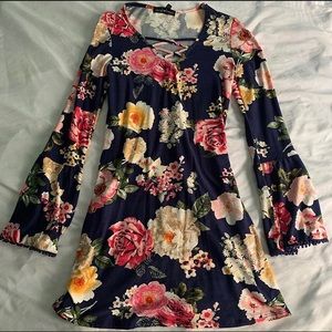 Floral Print T-shirt Dress